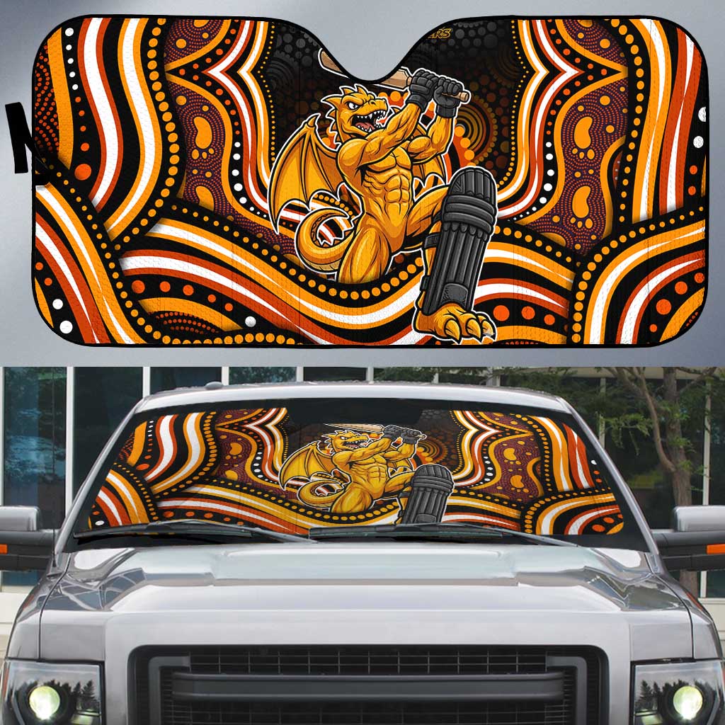 Perth Scorchers Cricket Auto Sun Shade Australian Cricket Mascot - Modern Indigenous Style