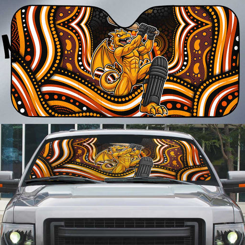 Perth Scorchers Cricket Auto Sun Shade Australian Cricket Mascot - Modern Indigenous Style