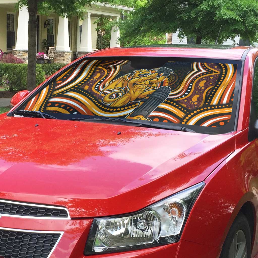 Perth Scorchers Cricket Auto Sun Shade Australian Cricket Mascot - Modern Indigenous Style