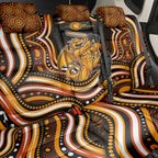 Perth Scorchers Cricket Back Car Seat Cover Australian Cricket Mascot - Modern Indigenous Style