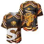 Perth Scorchers Cricket Baseball Jersey Australian Cricket Mascot - Modern Indigenous Style