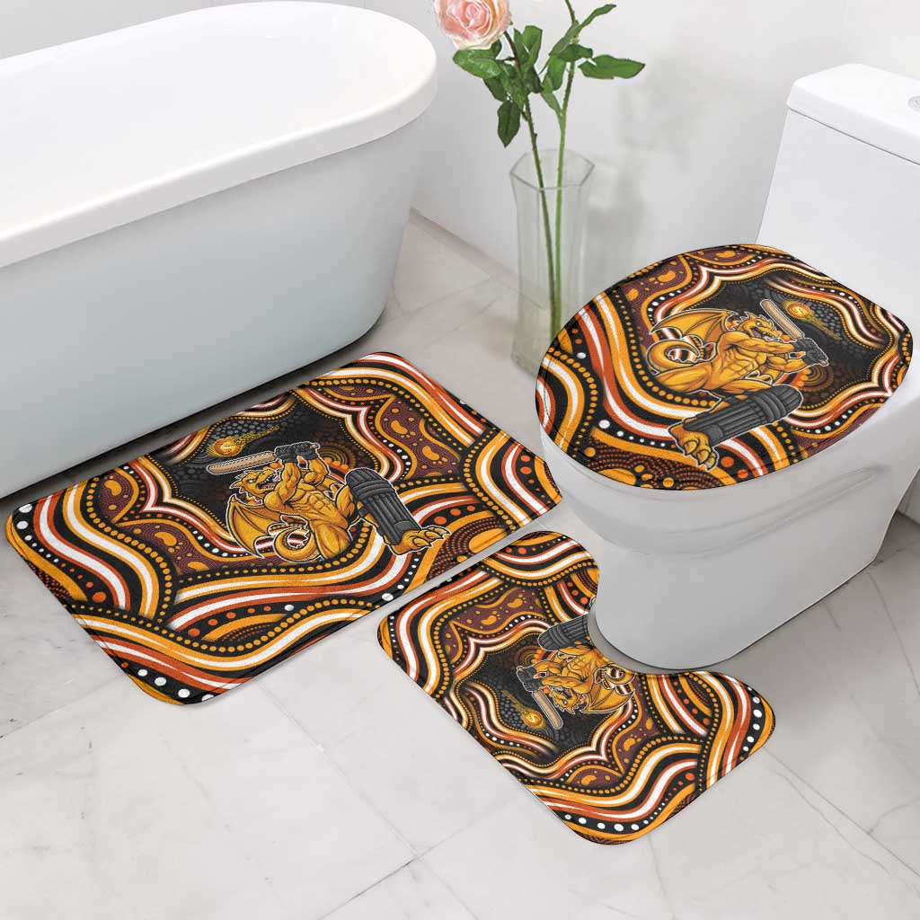 Perth Scorchers Cricket Bathroom Set Australian Cricket Mascot - Modern Indigenous Style