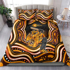 Perth Scorchers Cricket Bedding Set Australian Cricket Mascot - Modern Indigenous Style