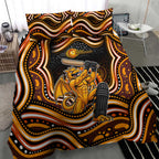 Perth Scorchers Cricket Bedding Set Australian Cricket Mascot - Modern Indigenous Style
