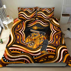 Perth Scorchers Cricket Bedding Set Australian Cricket Mascot - Modern Indigenous Style