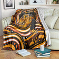 Perth Scorchers Cricket Blanket Australian Cricket Mascot - Modern Indigenous Style