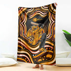 Perth Scorchers Cricket Blanket Australian Cricket Mascot - Modern Indigenous Style