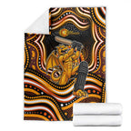 Perth Scorchers Cricket Blanket Australian Cricket Mascot - Modern Indigenous Style