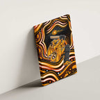 Perth Scorchers Cricket Canvas Wall Art Australian Cricket Mascot - Modern Indigenous Style