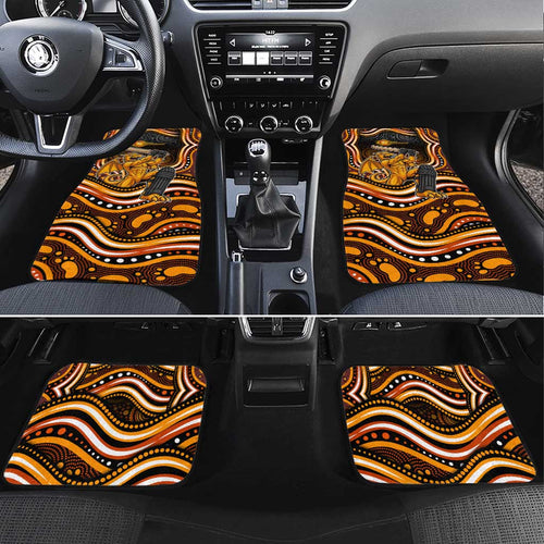 Perth Scorchers Cricket Car Mats Australian Cricket Mascot - Modern Indigenous Style