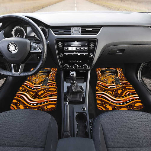 Perth Scorchers Cricket Car Mats Australian Cricket Mascot - Modern Indigenous Style