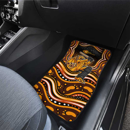 Perth Scorchers Cricket Car Mats Australian Cricket Mascot - Modern Indigenous Style