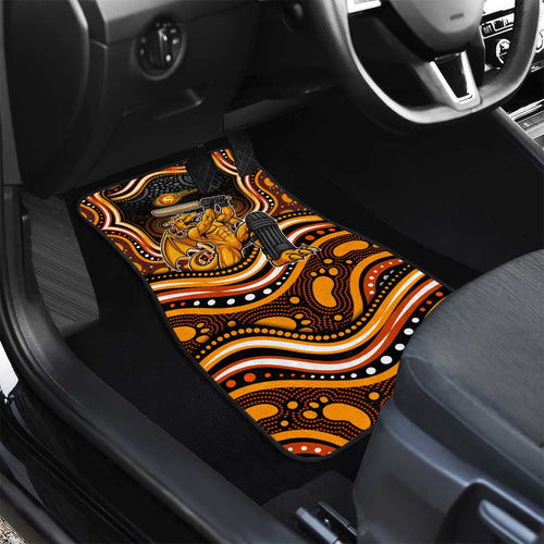Perth Scorchers Cricket Car Mats Australian Cricket Mascot - Modern Indigenous Style