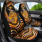 Perth Scorchers Cricket Car Seat Cover Australian Cricket Mascot - Modern Indigenous Style