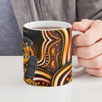 Perth Scorchers Cricket Ceramic Mug Australian Cricket Mascot - Modern Indigenous Style