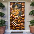 Perth Scorchers Cricket Door Cover Australian Cricket Mascot - Modern Indigenous Style