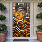 Perth Scorchers Cricket Door Cover Australian Cricket Mascot - Modern Indigenous Style