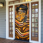 Perth Scorchers Cricket Door Cover Australian Cricket Mascot - Modern Indigenous Style