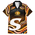 Perth Scorchers Cricket Family Matching Short Sleeve Bodycon Dress and Hawaiian Shirt Australian Cricket Mascot - Modern Indigenous Style