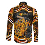 Perth Scorchers Cricket Family Matching Short Sleeve Bodycon Dress and Hawaiian Shirt Australian Cricket Mascot - Modern Indigenous Style