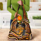 Perth Scorchers Cricket Grocery Bag Australian Cricket Mascot - Modern Indigenous Style