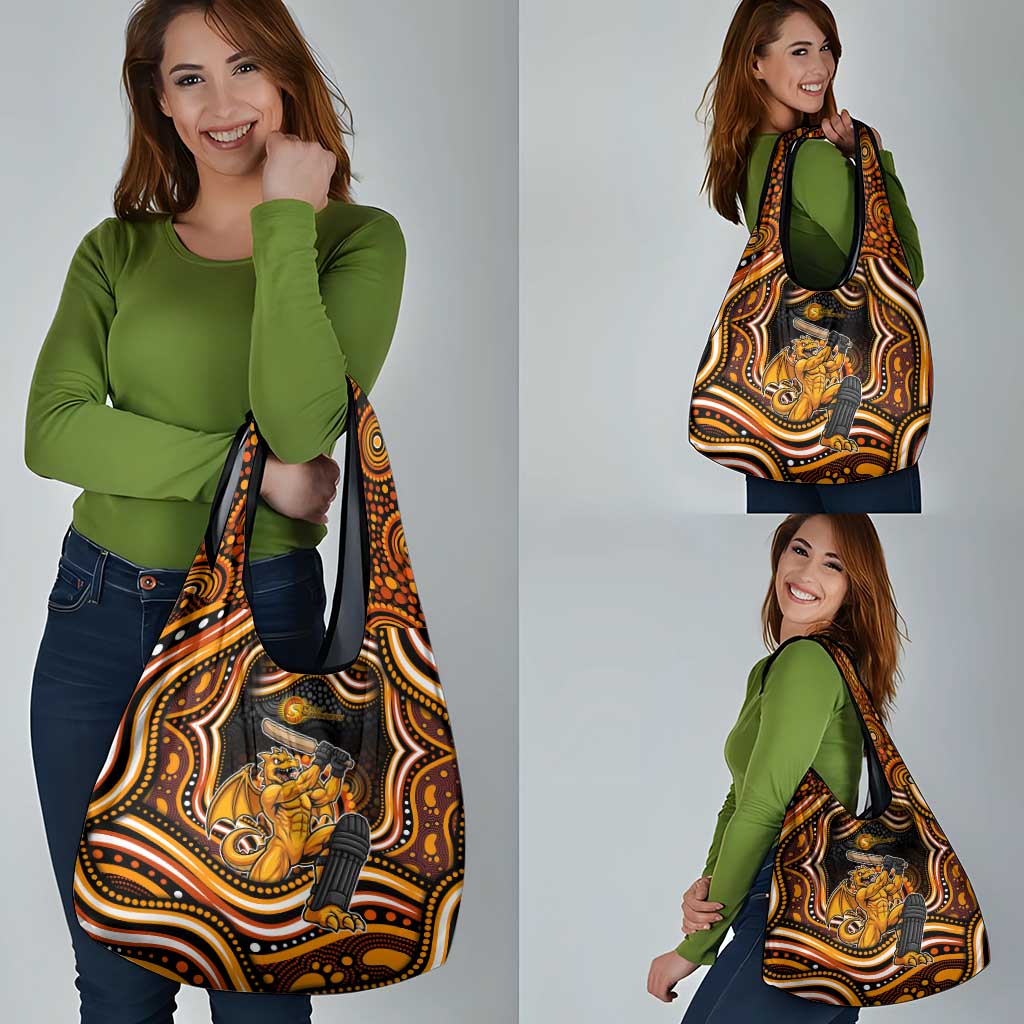 Perth Scorchers Cricket Grocery Bag Australian Cricket Mascot - Modern Indigenous Style