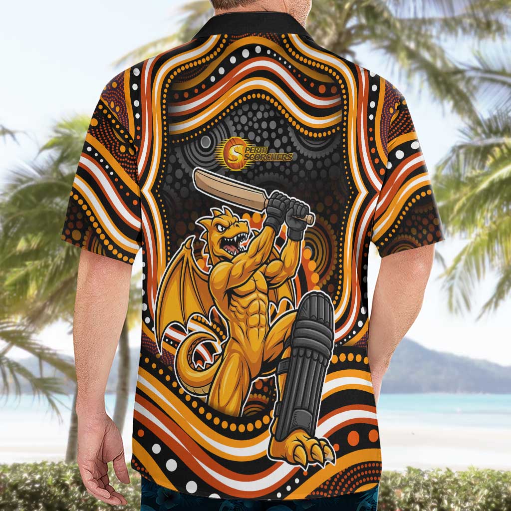 Perth Scorchers Cricket Hawaiian Shirt Australian Cricket Mascot - Modern Indigenous Style