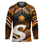 Perth Scorchers Cricket Hockey Jersey Australian Cricket Mascot - Modern Indigenous Style