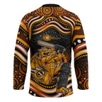 Perth Scorchers Cricket Hockey Jersey Australian Cricket Mascot - Modern Indigenous Style