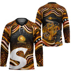 Perth Scorchers Cricket Hockey Jersey Australian Cricket Mascot - Modern Indigenous Style