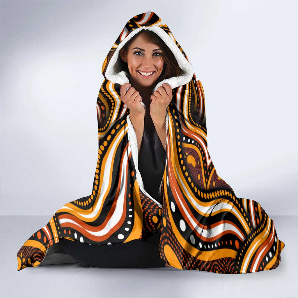 Perth Scorchers Cricket Hooded Blanket Australian Cricket Mascot - Modern Indigenous Style