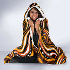 Perth Scorchers Cricket Hooded Blanket Australian Cricket Mascot - Modern Indigenous Style