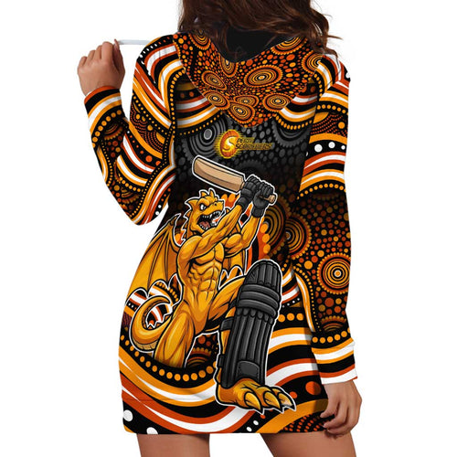 Perth Scorchers Cricket Hoodie Dress Australian Cricket Mascot - Modern Indigenous Style