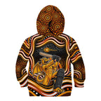 Perth Scorchers Cricket Kid Hoodie Australian Cricket Mascot - Modern Indigenous Style