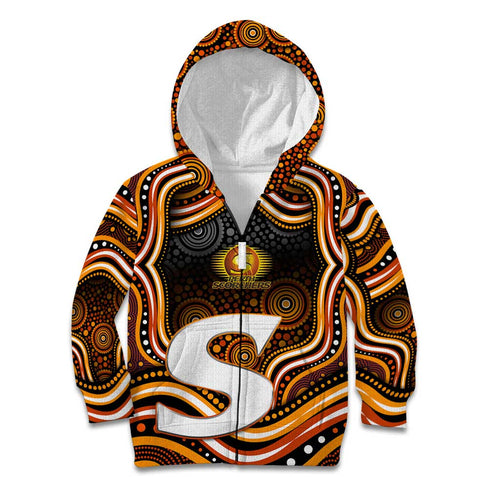 Perth Scorchers Cricket Kid Hoodie Australian Cricket Mascot - Modern Indigenous Style