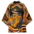 Perth Scorchers Cricket Kimono Australian Cricket Mascot - Modern Indigenous Style