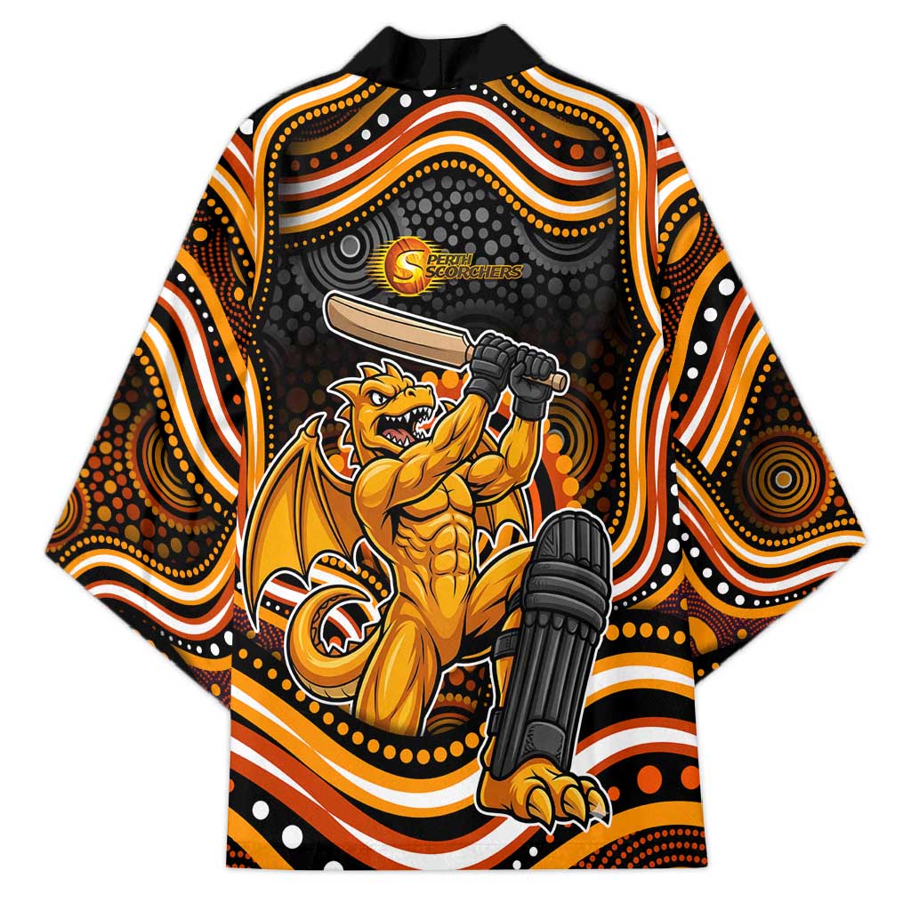 Perth Scorchers Cricket Kimono Australian Cricket Mascot - Modern Indigenous Style