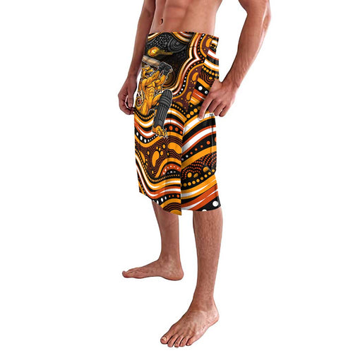 Perth Scorchers Cricket Lavalava Australian Cricket Mascot - Modern Indigenous Style