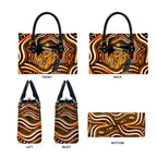 Perth Scorchers Cricket Leather Bag Australian Cricket Mascot - Modern Indigenous Style