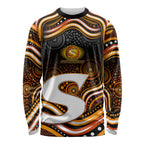 Perth Scorchers Cricket Long Sleeve Shirt Australian Cricket Mascot - Modern Indigenous Style