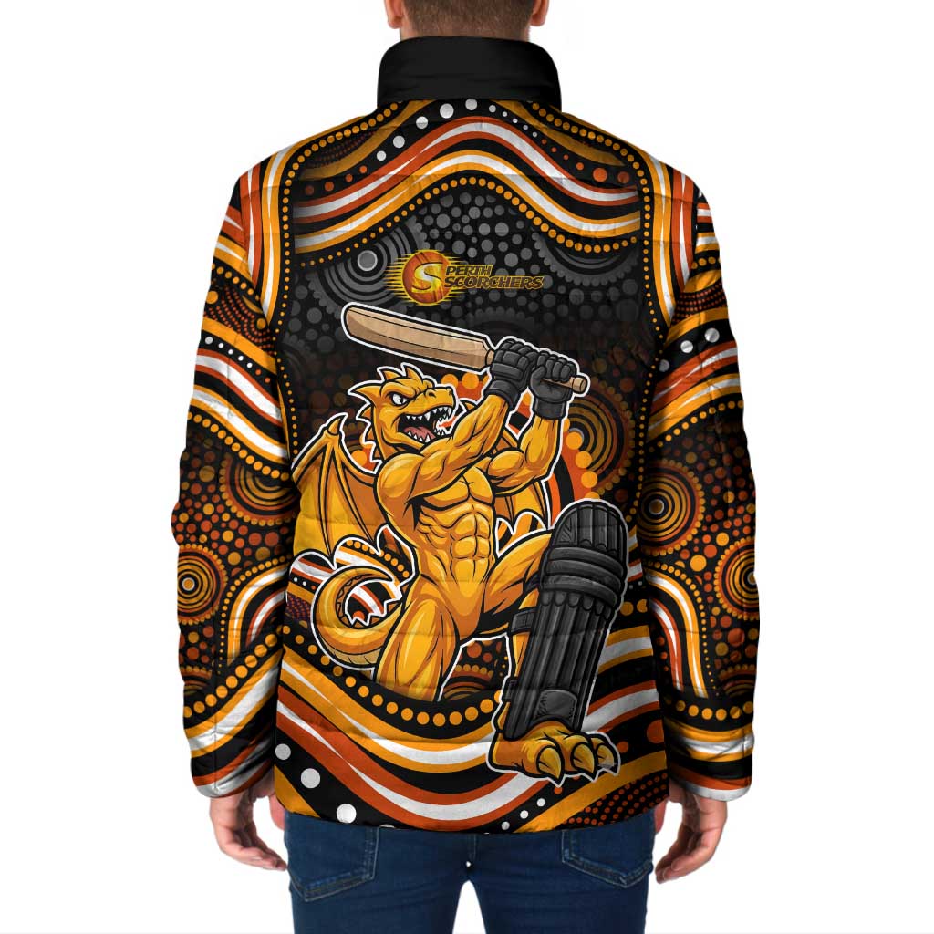 Perth Scorchers Cricket Padded Jacket Australian Cricket Mascot - Modern Indigenous Style