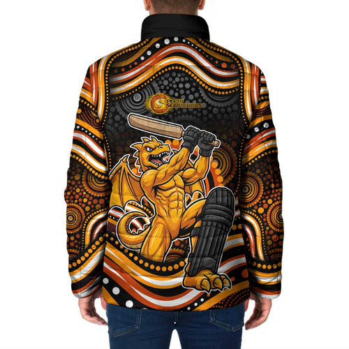 Perth Scorchers Cricket Padded Jacket Australian Cricket Mascot - Modern Indigenous Style