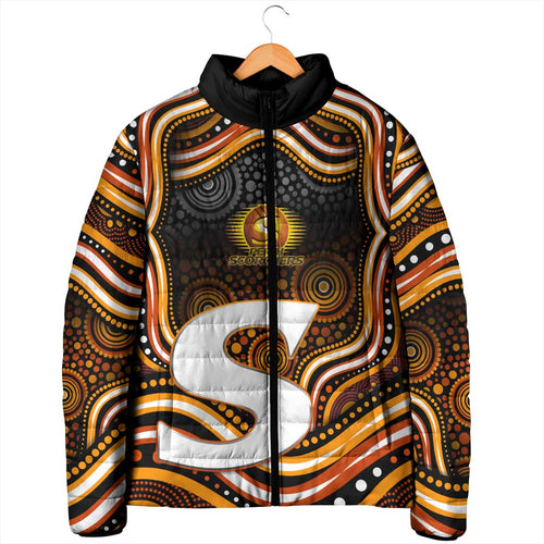 Perth Scorchers Cricket Padded Jacket Australian Cricket Mascot - Modern Indigenous Style