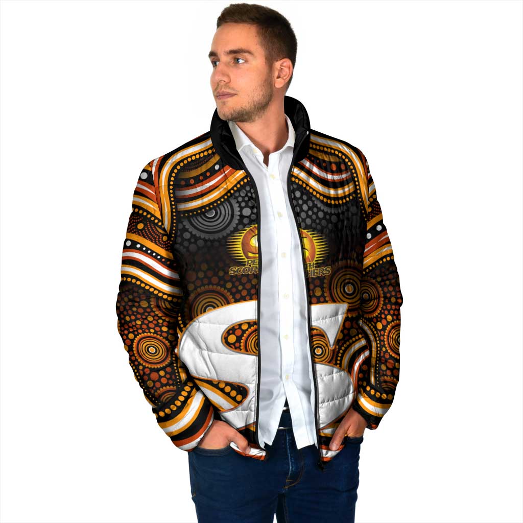 Perth Scorchers Cricket Padded Jacket Australian Cricket Mascot - Modern Indigenous Style