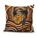 Perth Scorchers Cricket Pillow Cover Australian Cricket Mascot - Modern Indigenous Style