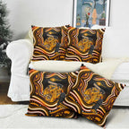 Perth Scorchers Cricket Pillow Cover Australian Cricket Mascot - Modern Indigenous Style