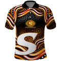 Perth Scorchers Cricket Polo Shirt Australian Cricket Mascot - Modern Indigenous Style