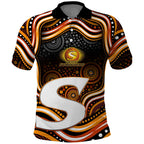 Perth Scorchers Cricket Polo Shirt Australian Cricket Mascot - Modern Indigenous Style