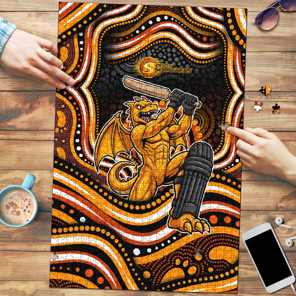 Perth Scorchers Cricket Puzzle Australian Cricket Mascot - Modern Indigenous Style