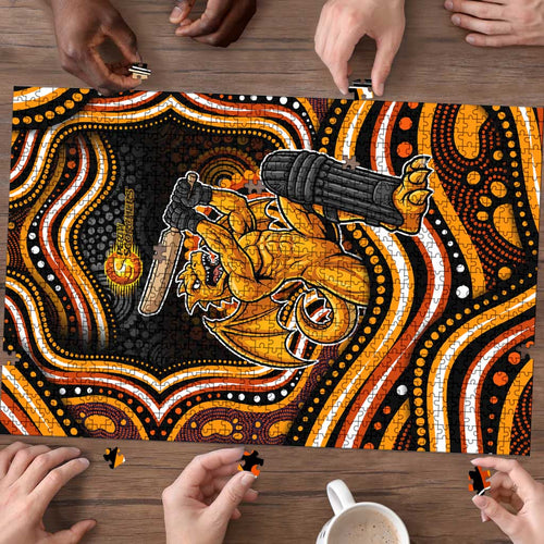 Perth Scorchers Cricket Puzzle Australian Cricket Mascot - Modern Indigenous Style